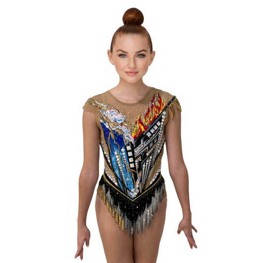 Ice & Fire Rhythmic Gymnastics Leotard